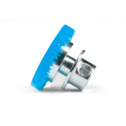 NSR - 3/32 INLINE soft plastic Gear 24t Blue w/aluminium hub .050" screw EVO3 Balanced Injection