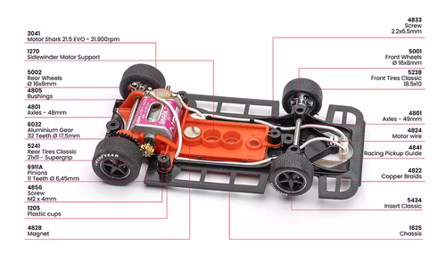 NSR - Lola T280/290 - Body White Kit - SW SHARK 21.5 EVO