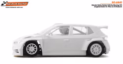 Scaleauto - Skoda fabia Rally2 White Racing Kit - Anglewinder In-Flex 2.0 Chassis
