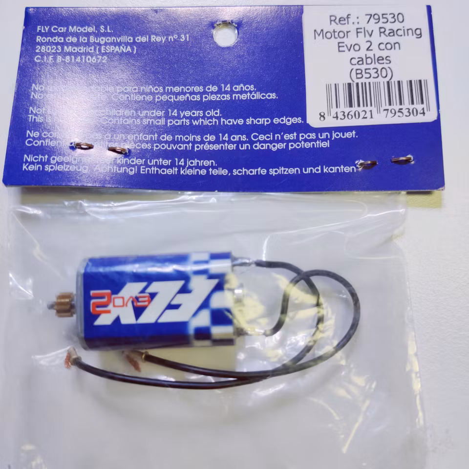 FLY Car Model - Fly Racing Evo 2 large can with motor cables, eyelets ...