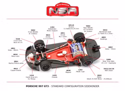 NSR - PORSCHE 997 LE MANS 24H 2018 #86 GULF RACING LIVERY - SW SHARK 25KM