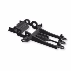 NSR - Motor Support Medium Black for NSR Hypercar - Sidewinder for long can motors - offset +1mm