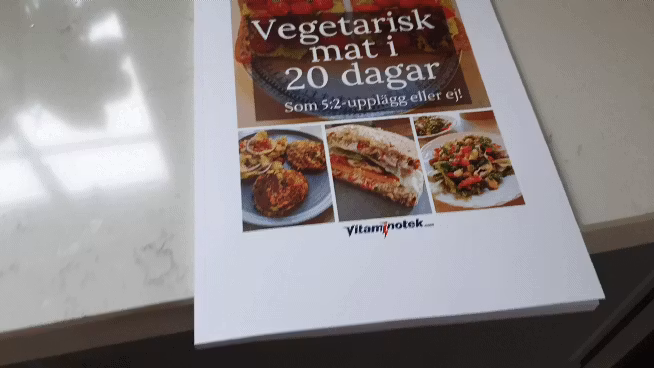 Vegetarisk mat i 20 dagar, som 5:2 eller ej! (fysiskt häfte och som PDF)