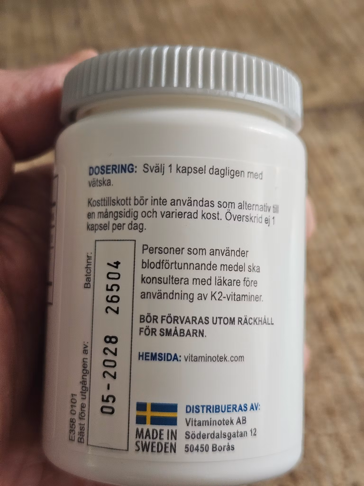 Prenumeration på MenaQ7® ProVital-K2 (50% på första burken)