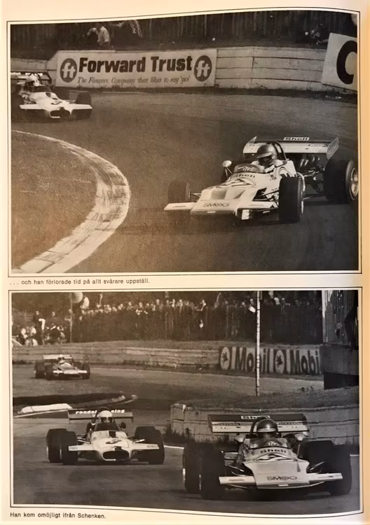 RONNIE! - Inbunden bok efter '71 då han kom VM-tvåa, 18 x 24 cm