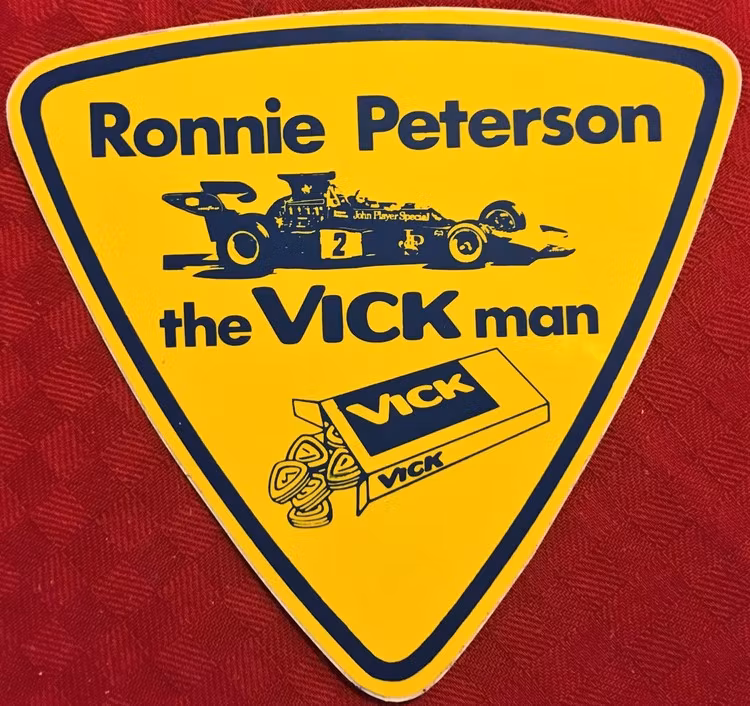 Dekal 1973/74 - Ronnie - the Vick Man - 12 x 13 cm