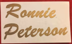 Dekal - Ronnies egen - användes flitigt i 70-talet - format 9 x 15 cm