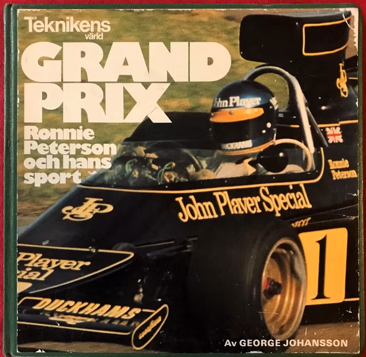 Grand Prix 1974 - Ronnie Peterson och hans sport - bok, 64 sidor - 22 x 22 cm