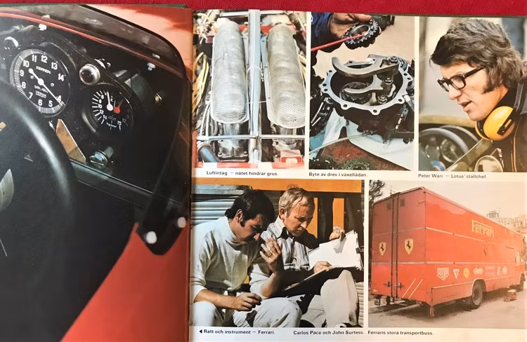 Grand Prix 1974 - Ronnie Peterson och hans sport - bok, 64 sidor - 22 x 22 cm