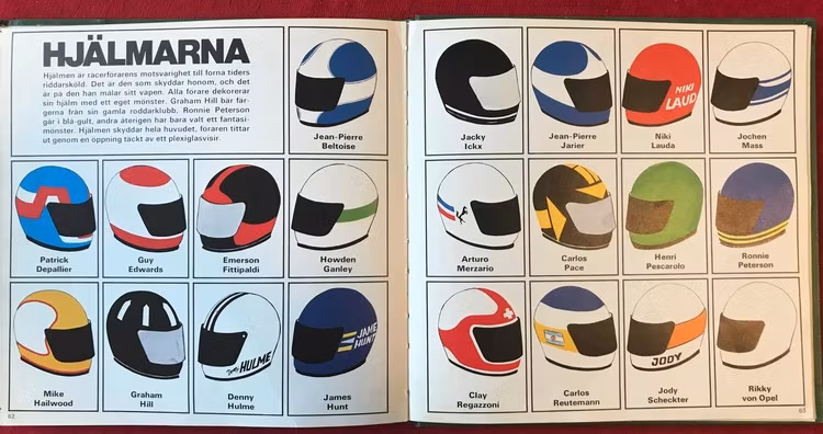 Grand Prix 1974 - Ronnie Peterson och hans sport - bok, 64 sidor - 22 x 22 cm