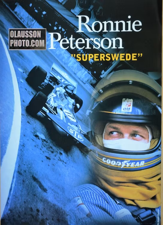 Ronnie Peterson poster - Örebro Läns Museum 2003 - storlek 42 x 59 cm