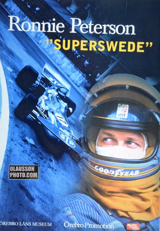 Ronnie Peterson - 16-sidigt, signerat programhäfte