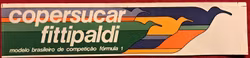 Copersucar Fittipaldi i F1: 72 GP 1975-79 - dekal 5 x 27 cm