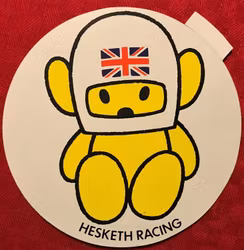 Hesketh i Formel 1 unikt stall, excentrisk Lord - 115 mm diameter