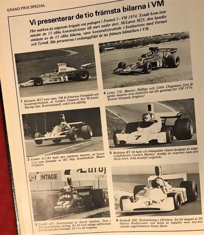 1974/75 årets Bilsport - Ronnies succéår i F1 hos Lotus - 192 sidor