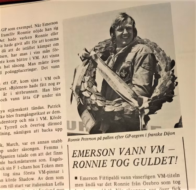 1974/75 årets Bilsport - Ronnies succéår i F1 hos Lotus - 192 sidor