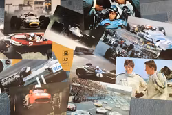 BP-mapp - 12 racingbilder från 60-talet i fint tryck - ovanlig - format 28x42 cm