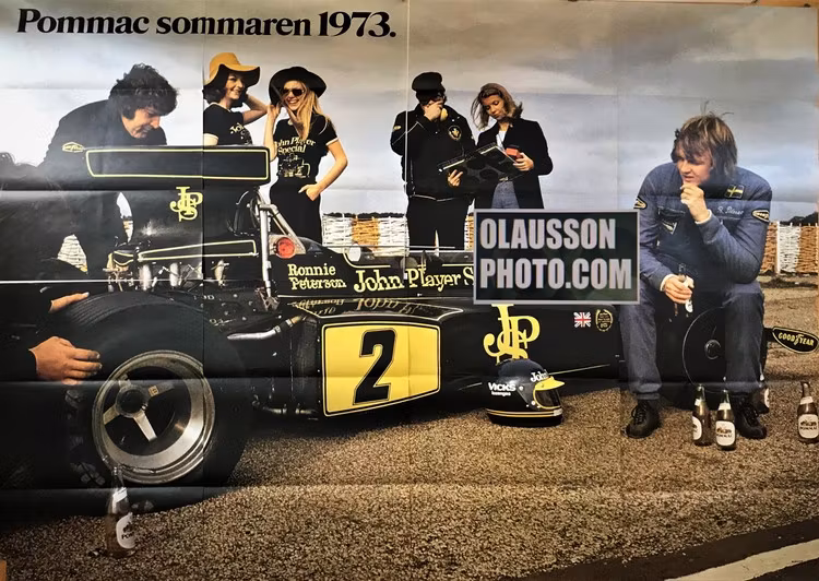 1973 - 2 x 3 m Pommac-reklam - tapetsera väggen med helt NY jätteaffisch - unik i dag!