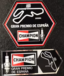 2 st Champion-dekaler från Jarama - Spaniens GP - 70-tal
