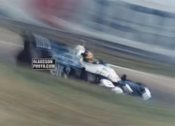 1977 - Ronnie Peterson - 6-hjul - Tyrrell - 4 foto, glasad, ram, äkta autograf