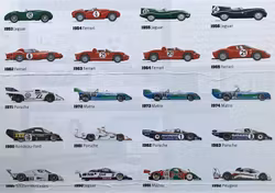 Mythos Le Mans - 1923 - 2013 - 70 x 100 cm poster av vinnarna i 24-timmarsloppet