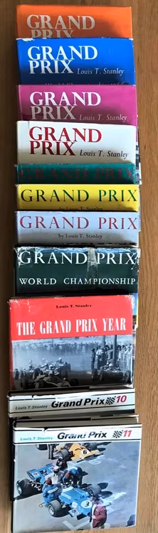 Grand Prix komplett 1959-69, 11 årgångar av Louis T. Stanley - ovanlig bokserie