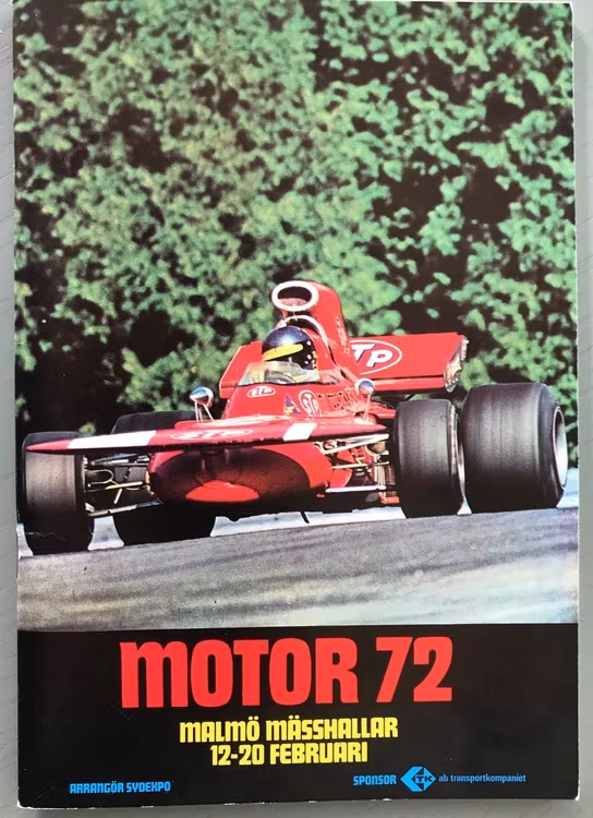 MOTOR 72, Ronnie på Malmö bilshow, 68 sid späckat program, A5