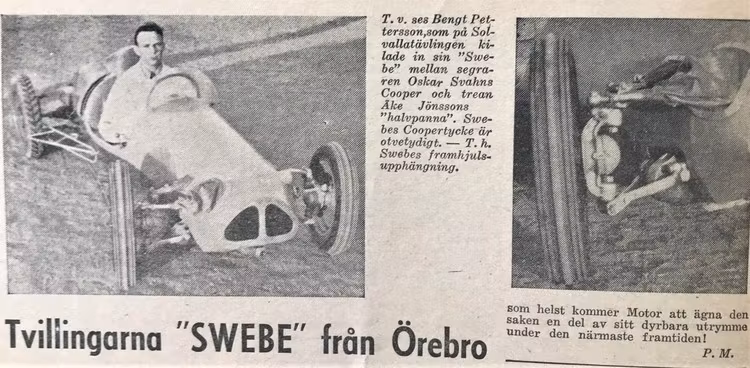 Bengt Peterson, Sven Andersson i Swebe-midgets, omslag fr 1948