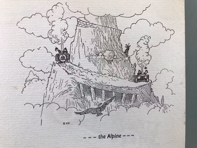 Från Autocar - Två fina skissböcker "by Casque" - 30-tal - mycket ovanliga - 15 x 20 cm