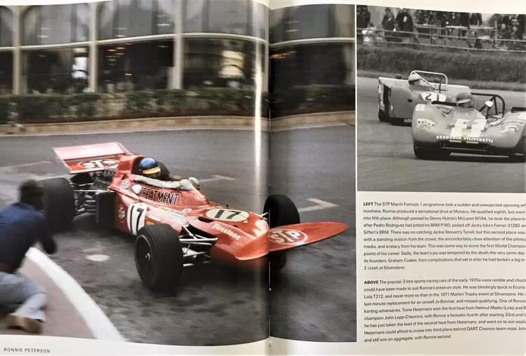 Ronnie Peterson - a photographic portrait - LAT/Q Spurring-bok - 240 sidor - 24 x 29 cm