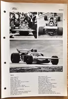Ronnie Peterson, March 711, Ford intro1971, original photo page, format 21 x 30 cm