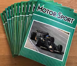 Ronnie Peterson - säsongen 1978 i engelska "Motorsport" - komplett årgång, 4 kilo