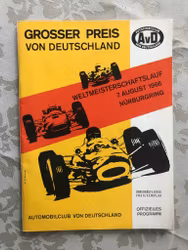 Tysklands GP - Nürburgring 1966 - program - bra skick - 84 sidor - A5-format