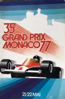 Monacos GP 1977 - program - Ronnie Peterson hos Tyrrell - 82 sid -  16 x 24 cm