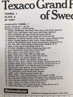 Ronnie Peterson - Sveriges GP, Anderstorp '74 - program - 52 sid - format 21x28 cm