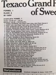 Ronnie Peterson - Sveriges GP, Anderstorp '74 - program - 52 sid - format 21x28 cm