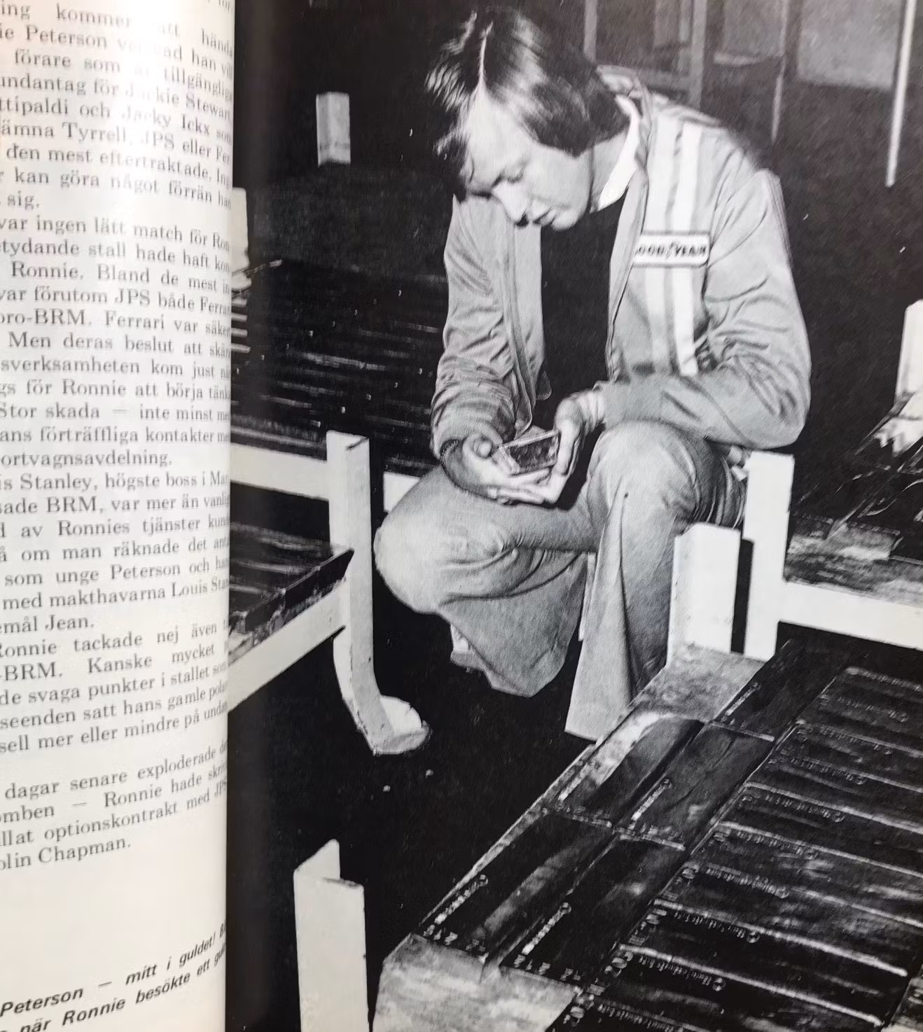 Ronnie Peterson: Miljoner på spel, Motorsporten i dag 1973, 98 sid, 15 x 20 cm