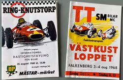 F3 1968 - Ronnie/Reine - Knutstorp o Falkenberg i aug. - 2 program - gott skick