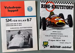 F3 1967 - Ronnie/Reine - Karlskoga o Knutstorp-program - utmärkt skick