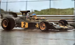 Ronnie Peterson, Lotus 72, 1973 - 60x 100 cm RARE poster