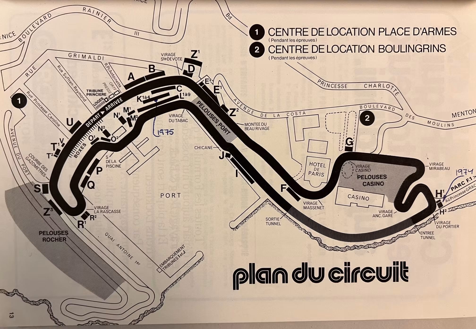 Ronnie Peterson - Monaco GP program 1974 - winner!