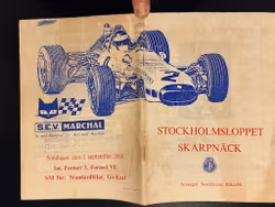 Stockholmsloppet - program, sept 1968, Ronnie P med !