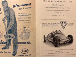 Skarpnäcksloppet 1952 - program, Gus Leander konst !