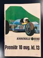 Kinnekulle Ring 1969 program med Ronnie och Reine