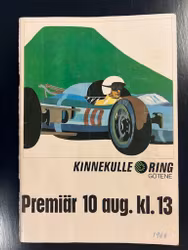 Kinnekulle Ring 1969 program med Ronnie och Reine