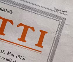 Bugatti, Molsheim, 21 segrar 1913, tidn "Motor", 25 x 35cm