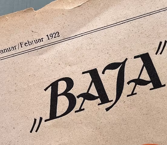 Baja Cycle Car 1922, Wien, Originalannons, 25 x 35 cm