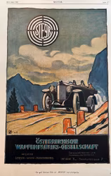 Steyr - ÖWG, 1922, orig. annons "Motor", 25 x 35 cm