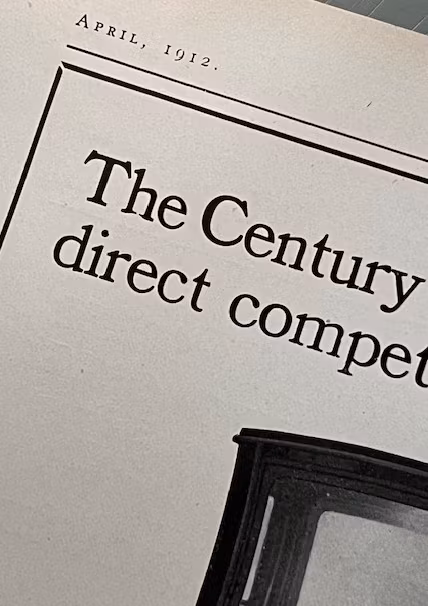 Century Electric Motor Car 1912, USA, original, 25 x 35 cm