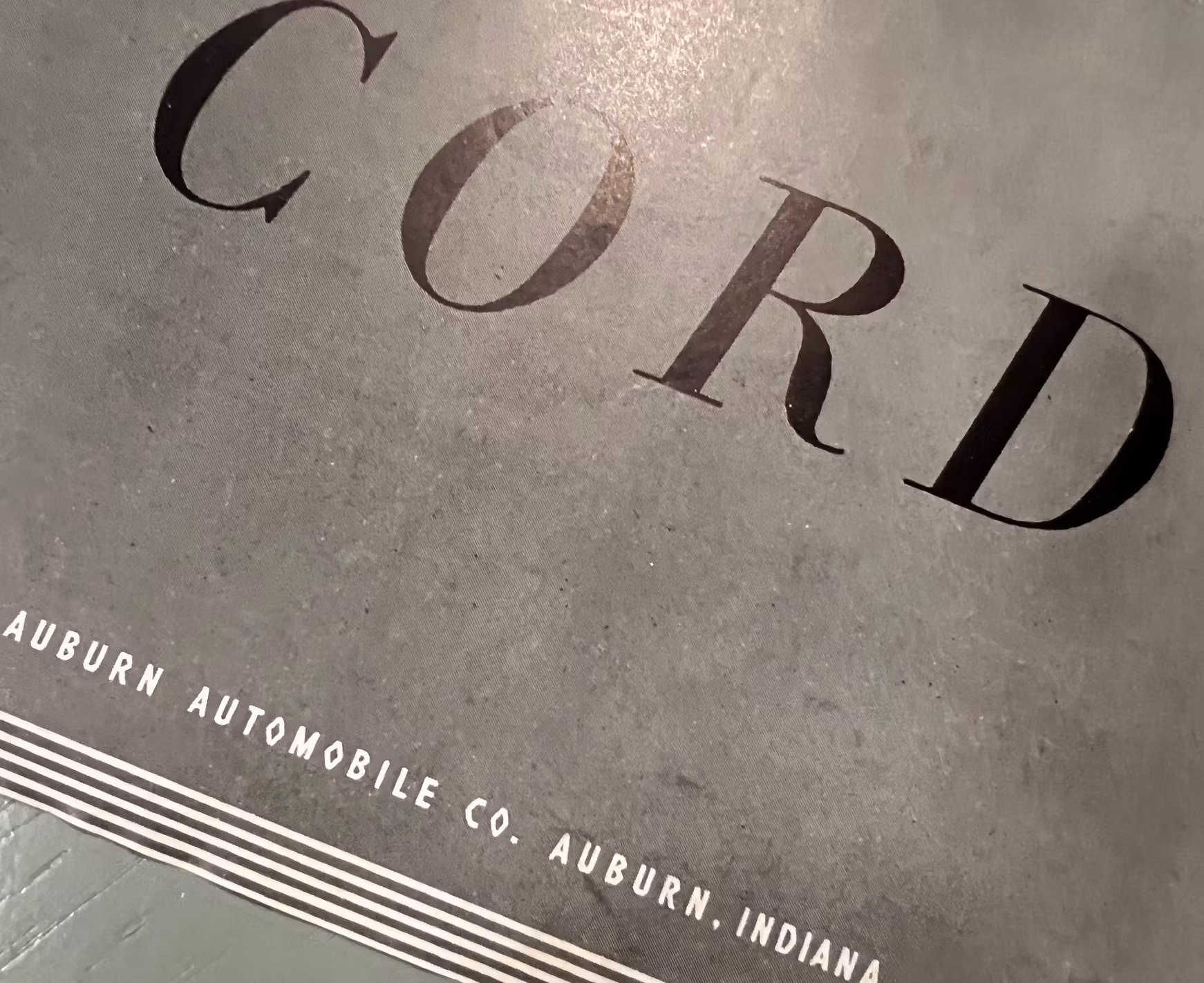 CORD '36, USA-bil med renommé, ur "Esquire", 21 x 30 cm